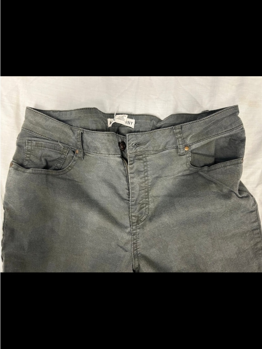 Women’s Artisan NY Green Subtle Camo Pants Size 14 - Picture 4 of 5